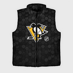 Мужской жилет Питтсбург Пингвинз - черные соты