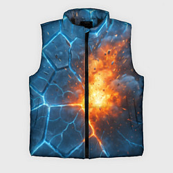 Мужской жилет Взрыв из объемных плит, цвет: 3D-черный