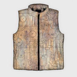 Мужской жилет Стимпанк элементы, цвет: 3D-черный