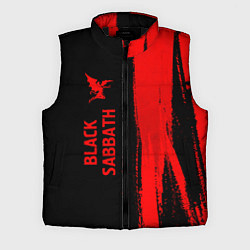 Мужской жилет Black Sabbath - red gradient по-вертикали, цвет: 3D-черный