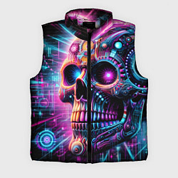 Мужской жилет Neon cyber skull