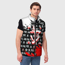 Мужской жилет Doom dark age japan, цвет: 3D-черный — фото 2