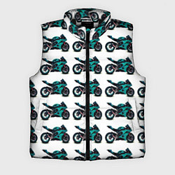 Мужской жилет Motorbike light blue