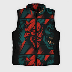Мужской жилет Демоны Oni - нейроарт, цвет: 3D-черный