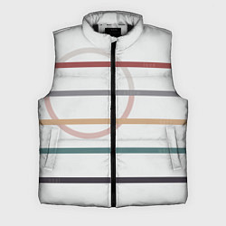 Мужской жилет Stripes and circle, цвет: 3D-черный