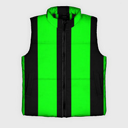 Мужской жилет Color green black line, цвет: 3D-черный