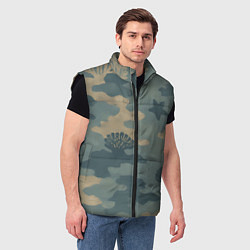 Мужской жилет Подводный текстурный камуфляж, цвет: 3D-черный — фото 2