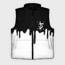 Мужской жилет Doom logo жидкие краски, цвет: 3D-черный