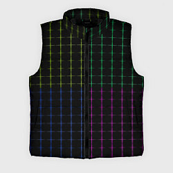 Мужской жилет Color black multicolored stripes, цвет: 3D-черный