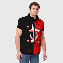 Мужской жилет Doom текстура краски, цвет: 3D-черный — фото 2