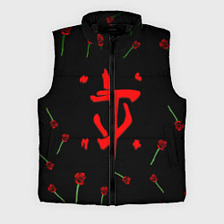 Мужской жилет Doom rose pattern
