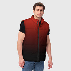 Мужской жилет Red gradient, цвет: 3D-черный — фото 2