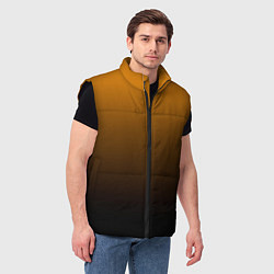 Мужской жилет Orange gradient, цвет: 3D-черный — фото 2