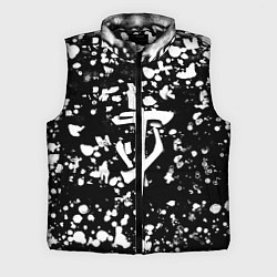 Мужской жилет Дум белые брызги красок, цвет: 3D-черный