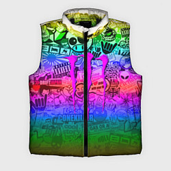 Мужской жилет Monster energy неоновые стикеры