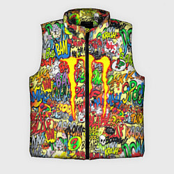 Мужской жилет Monster energy sticker grafity