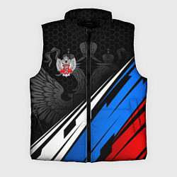Мужской жилет Федерация бокса России - триколор, цвет: 3D-черный