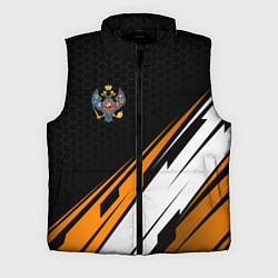 Мужской жилет Российская империя - оранжевый спорт, цвет: 3D-черный