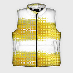 Мужской жилет Узорчатые золотые полосы