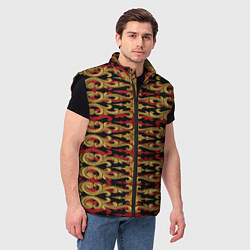 Мужской жилет Царская вышивка, цвет: 3D-черный — фото 2