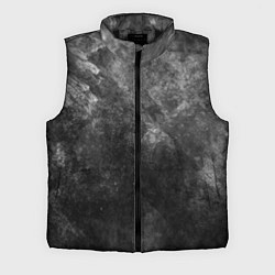 Мужской жилет Абстракция - grey spots on black, цвет: 3D-черный