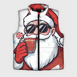 Мужской жилет Санта Клаус в стильных солнцезащитных очках