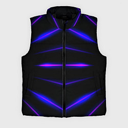 Мужской жилет Color black neon stripes