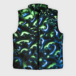 Мужской жилет Абстракция капли воды, цвет: 3D-черный