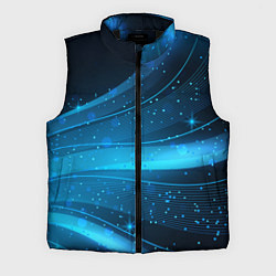Мужской жилет Абстракция волнистых линий, цвет: 3D-черный
