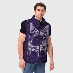 Мужской жилет Хэллоуин - Паутина, цвет: 3D-черный — фото 2