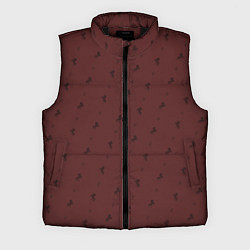 Мужской жилет Конь на фоне цвета гранж, цвет: 3D-черный