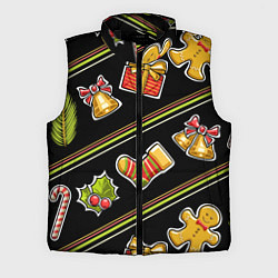Мужской жилет Рождественский дух, цвет: 3D-черный