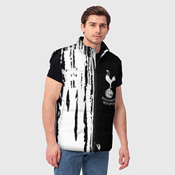 Мужской жилет Tottenham Hotspur белые краски, цвет: 3D-черный — фото 2