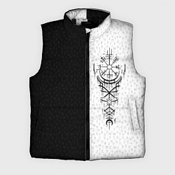 Мужской жилет Вегвизир и став бессмертия в рунах