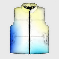 Мужской жилет Color yellow blue white, цвет: 3D-черный