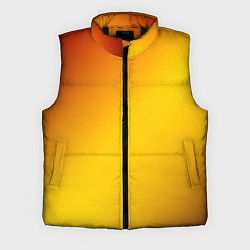 Мужской жилет Color yellow red gradient, цвет: 3D-черный