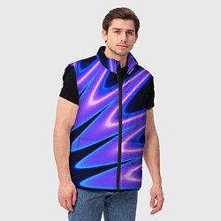 Мужской жилет Color multi-colored neon, цвет: 3D-черный — фото 2
