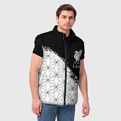 Мужской жилет Liverpool краски текстура геометрия, цвет: 3D-черный — фото 2