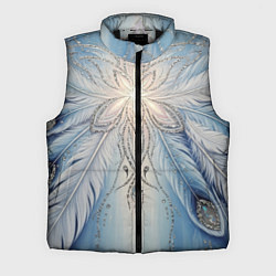 Мужской жилет Ледяной перьевой орнамент со светом