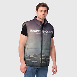 Мужской жилет Imagine Dragons: Night Visions, цвет: 3D-светло-серый — фото 2