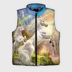 Мужской жилет Радужный единорог, цвет: 3D-красный