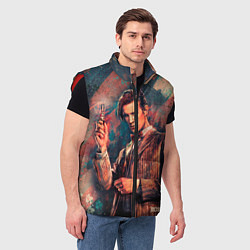 Мужской жилет Доктор кто, цвет: 3D-красный — фото 2