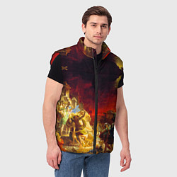 Мужской жилет Брюллов Последний день Помпеи, цвет: 3D-красный — фото 2