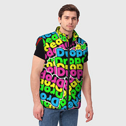 Мужской жилет Drop Dead: Acid Pattern, цвет: 3D-красный — фото 2