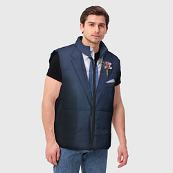 Мужской жилет Жених, цвет: 3D-черный — фото 2