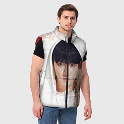 Мужской жилет Jeon Jung Kook, цвет: 3D-красный — фото 2