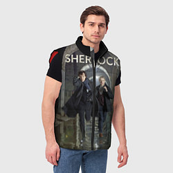 Мужской жилет Sherlock Break, цвет: 3D-красный — фото 2