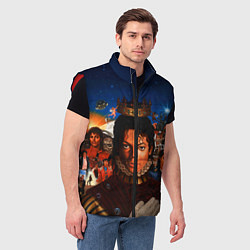 Мужской жилет Michael Jackson: Pop King, цвет: 3D-красный — фото 2