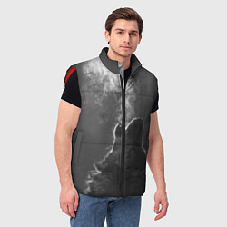 Мужской жилет Воющий волк, цвет: 3D-красный — фото 2
