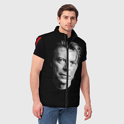 Мужской жилет David Bowie: Black Face, цвет: 3D-красный — фото 2